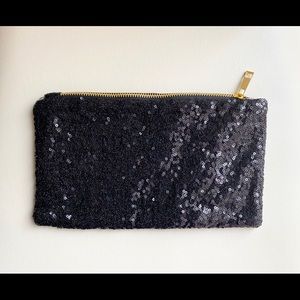 Black Sequin Clutch Purse (Posh)